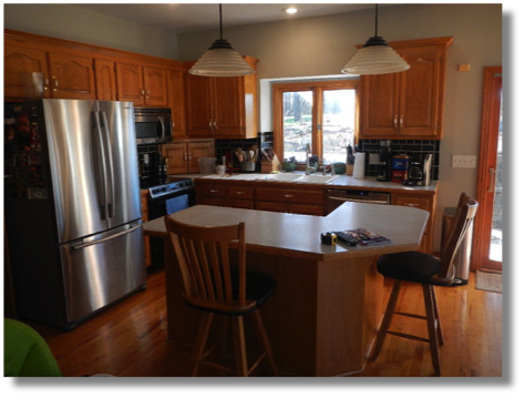 Weatherby Lake Addition/Renovation - Kitchen looking S - existing