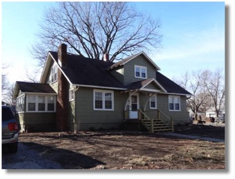 Gardner, KS Residence
-before view of front elevation