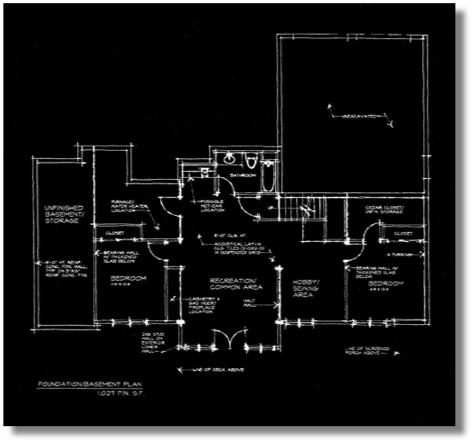 Lakehouse
-lower level plan